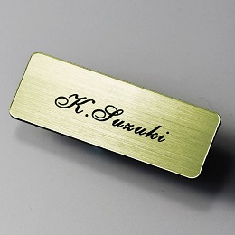品番GS-1 スリム ゴールドネームプレート