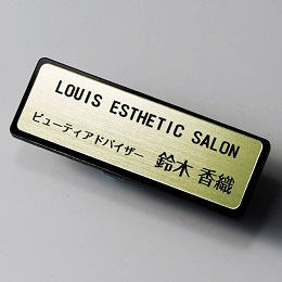 品番GWS-1 枠付スリム ゴールドネームプレート